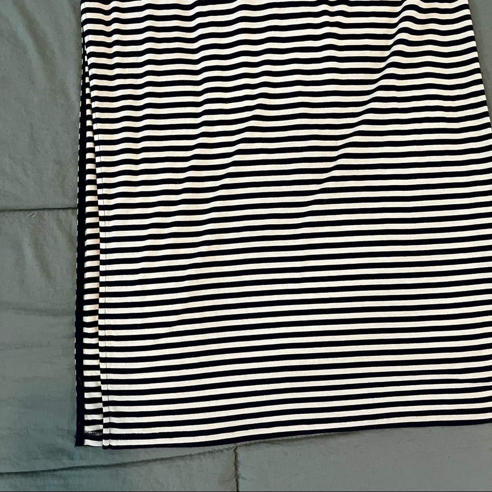 -SOLD- NWOT Micheal Kors Navy Striped Maxi Dress - Picture 12 of 13